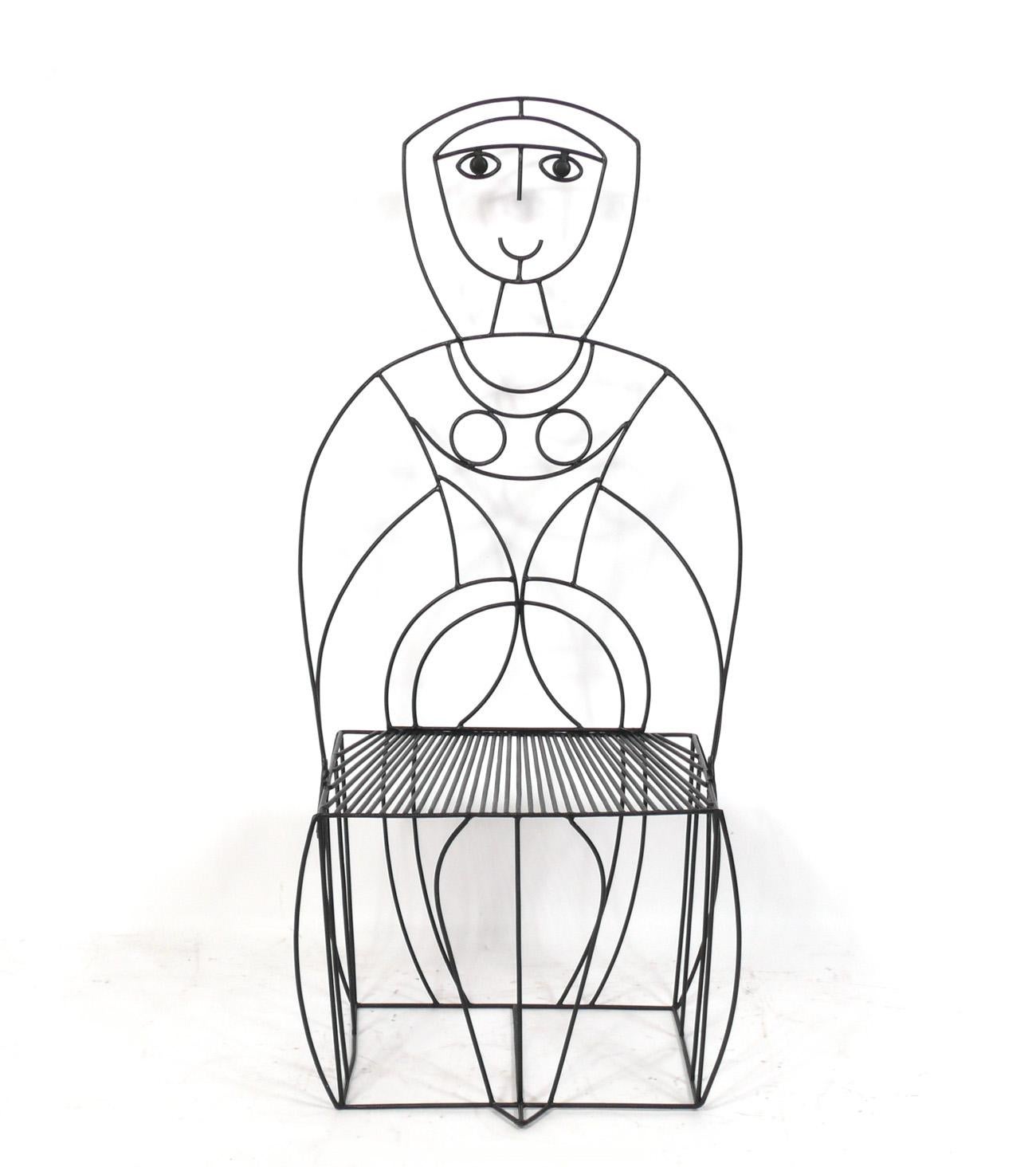 John Risley Sculptural Iron Chairs In Good Condition In Atlanta, GA