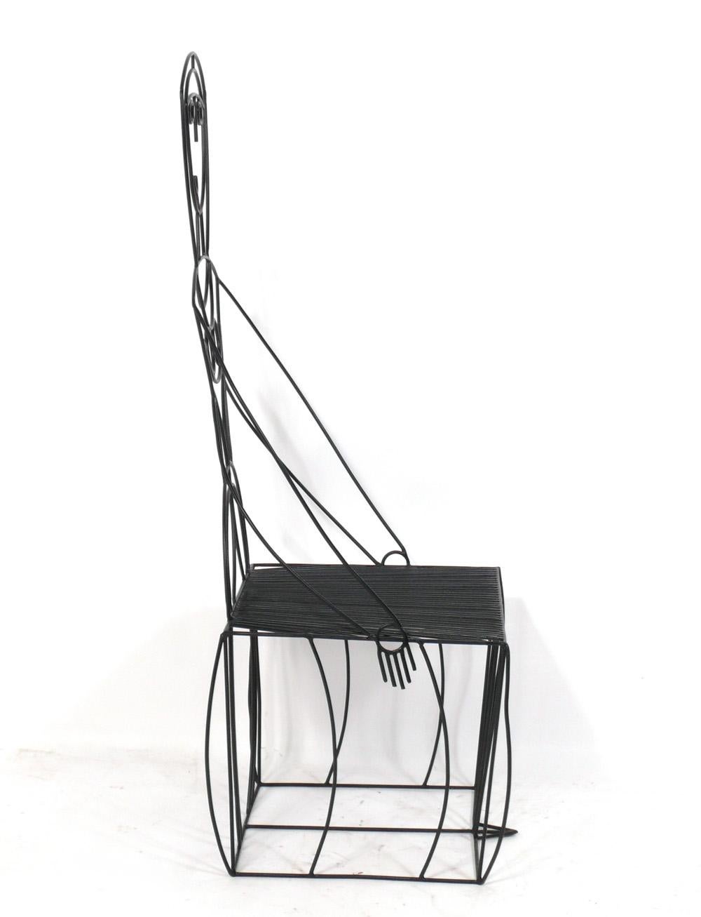 John Risley Sculptural Iron Chairs 1