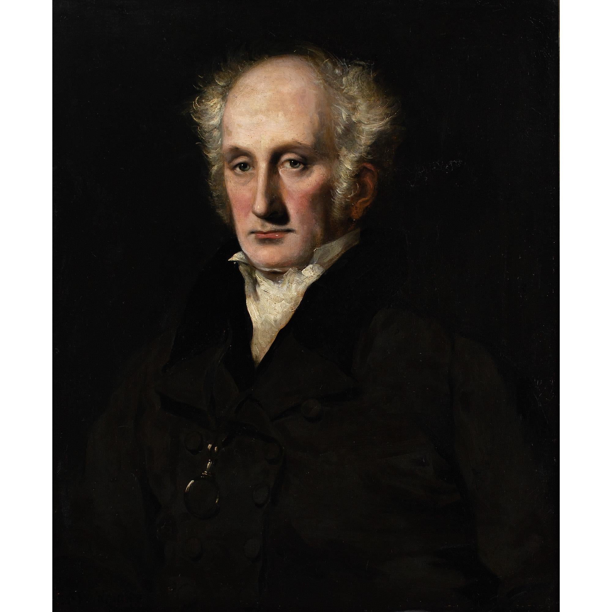 I. Johns, Ritratto di un Gentiluomo - Painting di John Robert Wildman