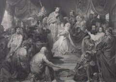 John Robinson (1796-1871) after Selous - 1868 Engraving, The Surrender Of Calais