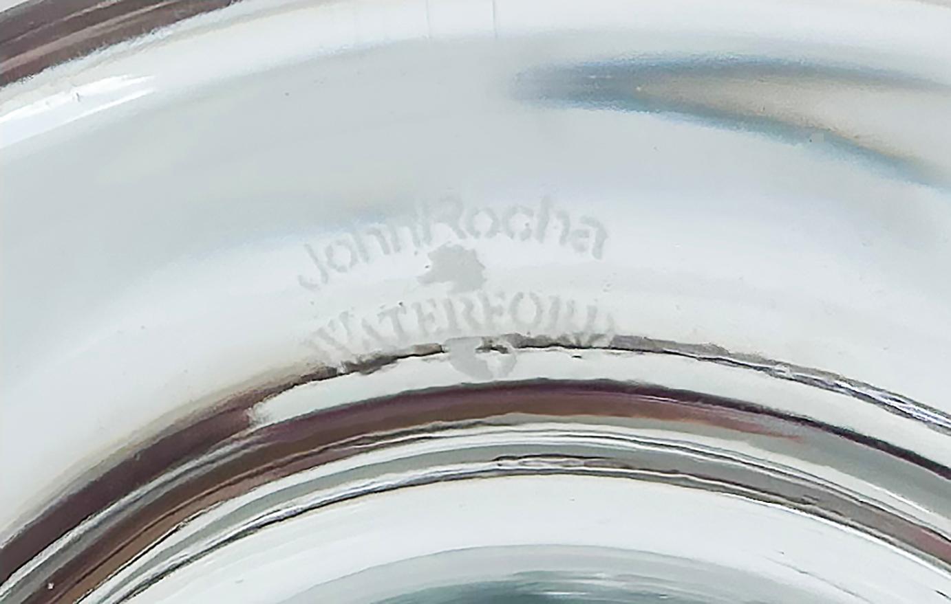 John Rocha Waterford Cut Crystal Large Geo Vase,  Art Deco Style For Sale 2