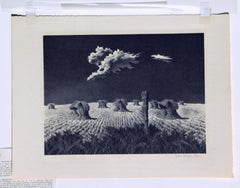 John Rogers Cox Original AAA-Lithographie. Weizen Schocks