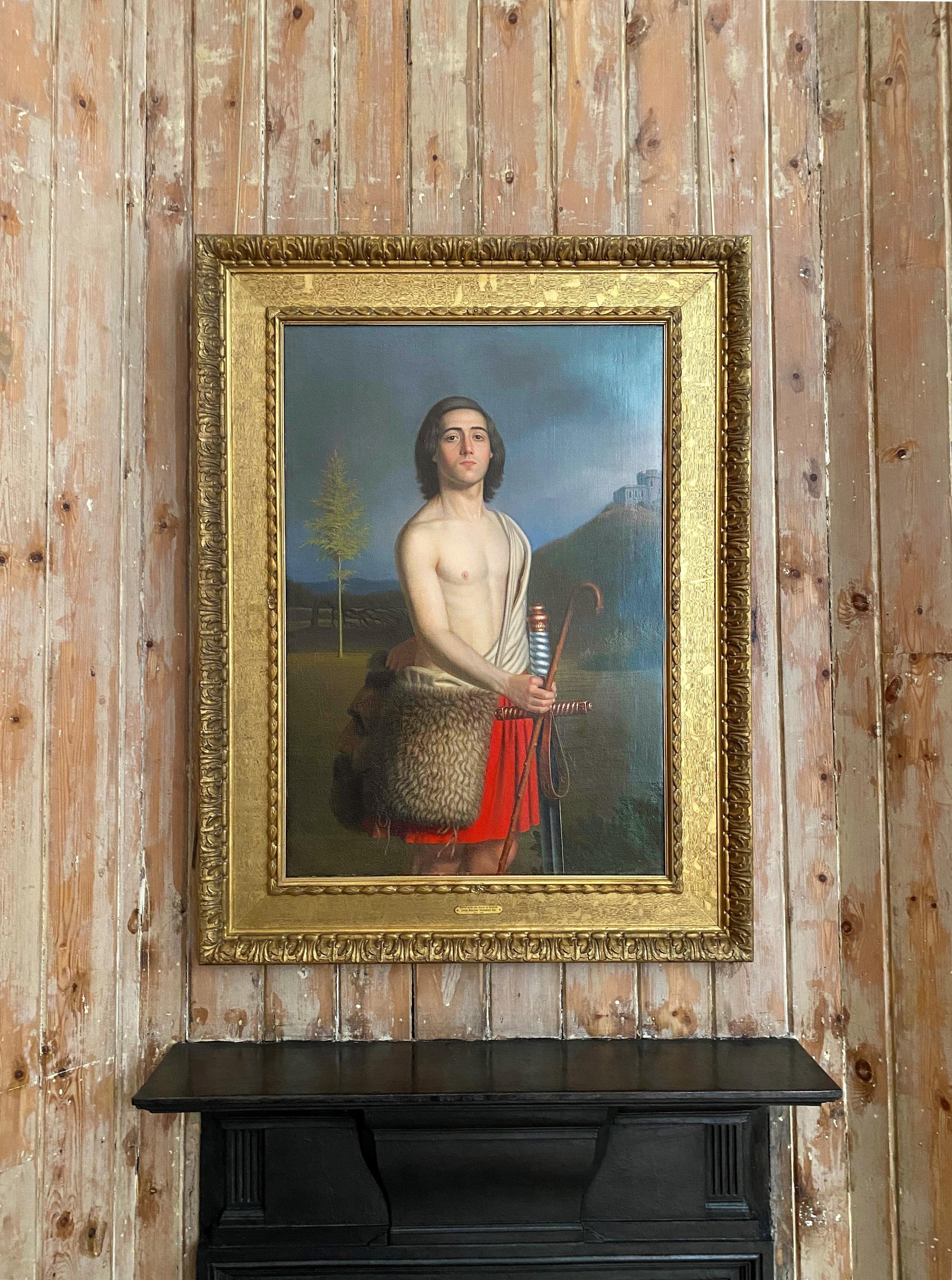David with the Head of Goliath, 19th Century Victorian Oil - Painting by John Rogers Herbert
