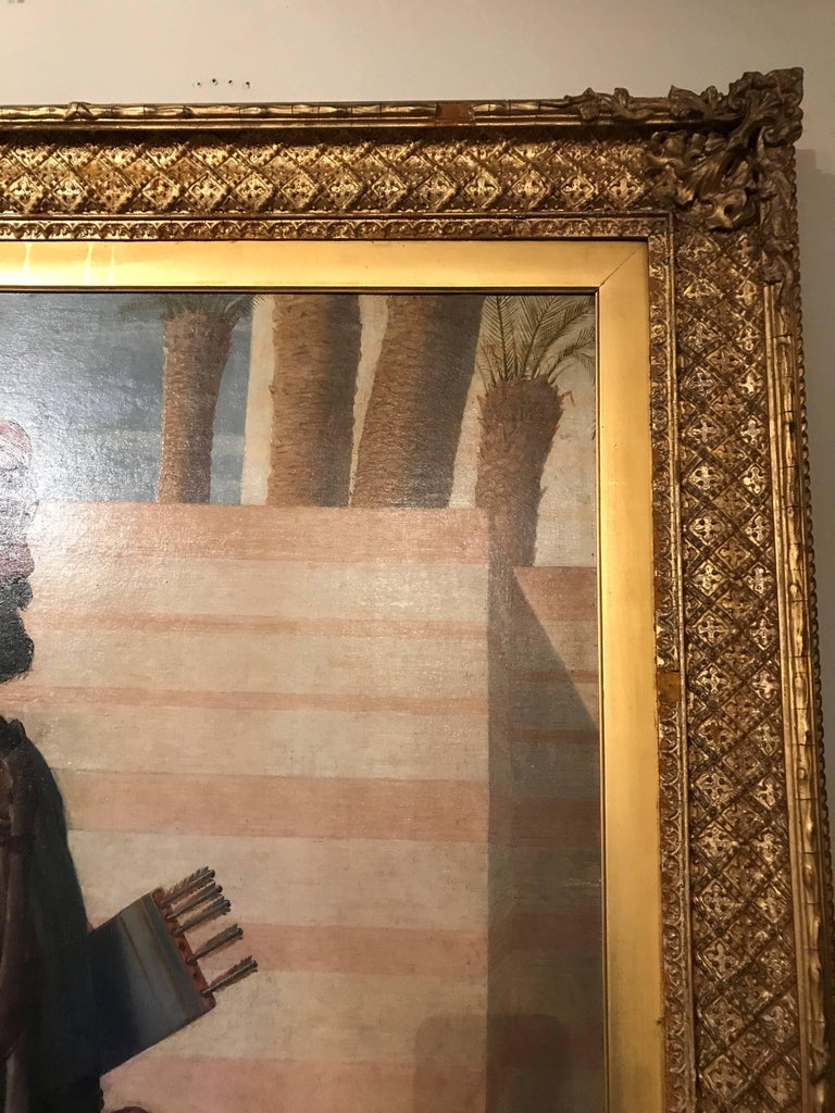 John Rogers Herbert Magnificent C19th Oil Painting Of Babylonian Nobleman With A Hunting Cheetah At 1stdibs