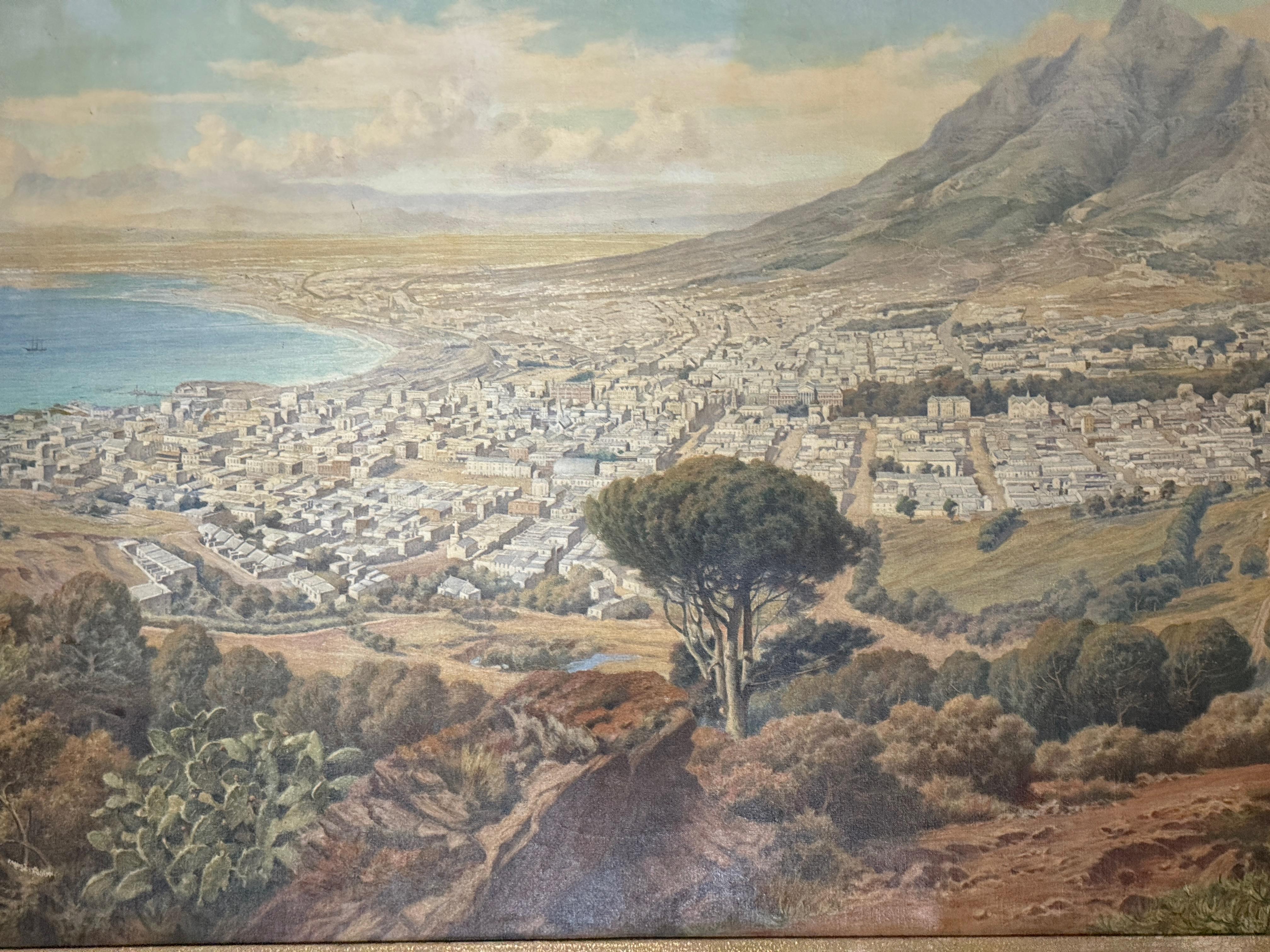 John Roland Brown, Panorama von Kapstadt vom Signal Hill aus, um 1910 im Angebot 4