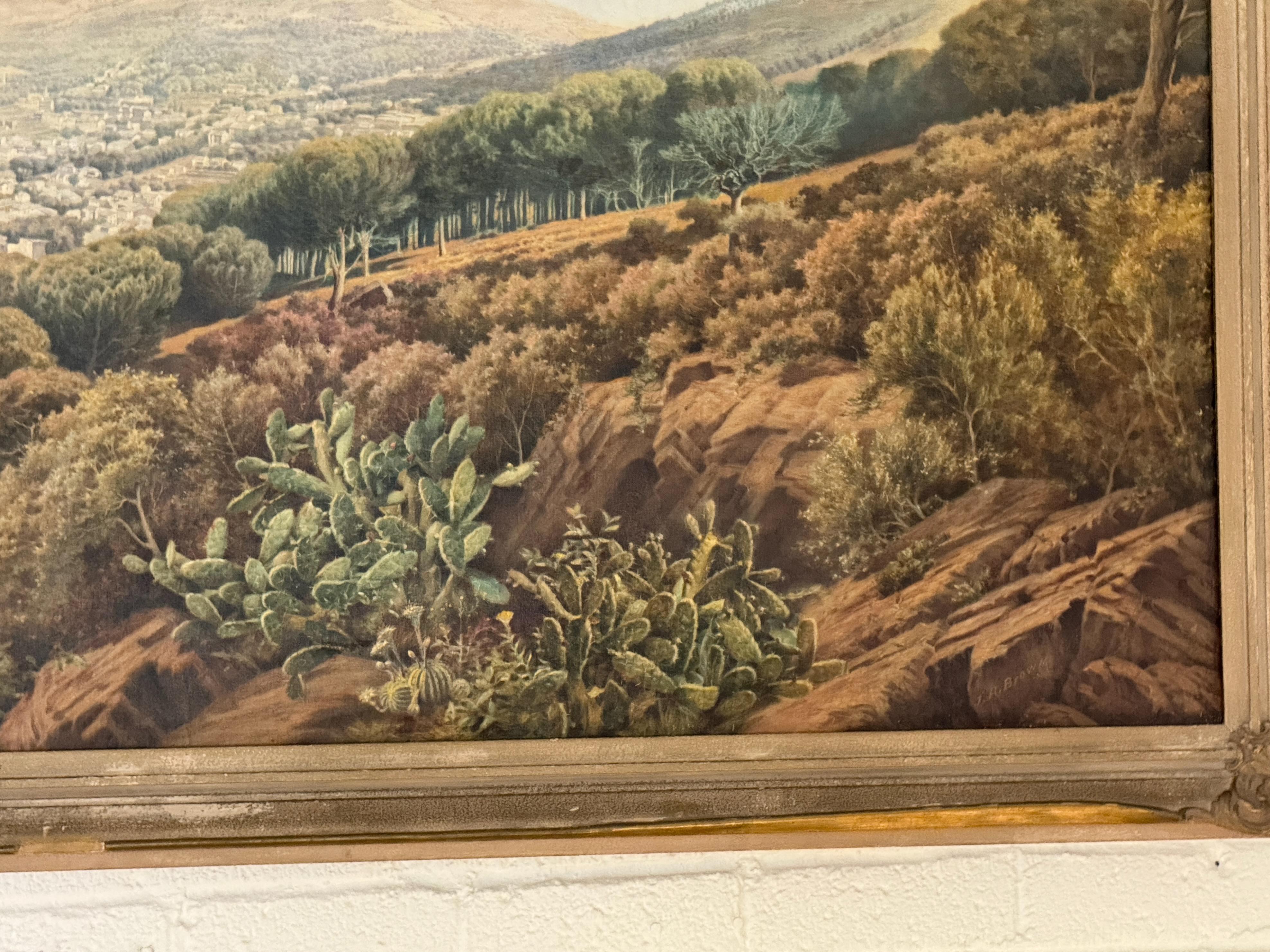 John Roland Brown, Panorama von Kapstadt vom Signal Hill aus, um 1910 (Farbe) im Angebot