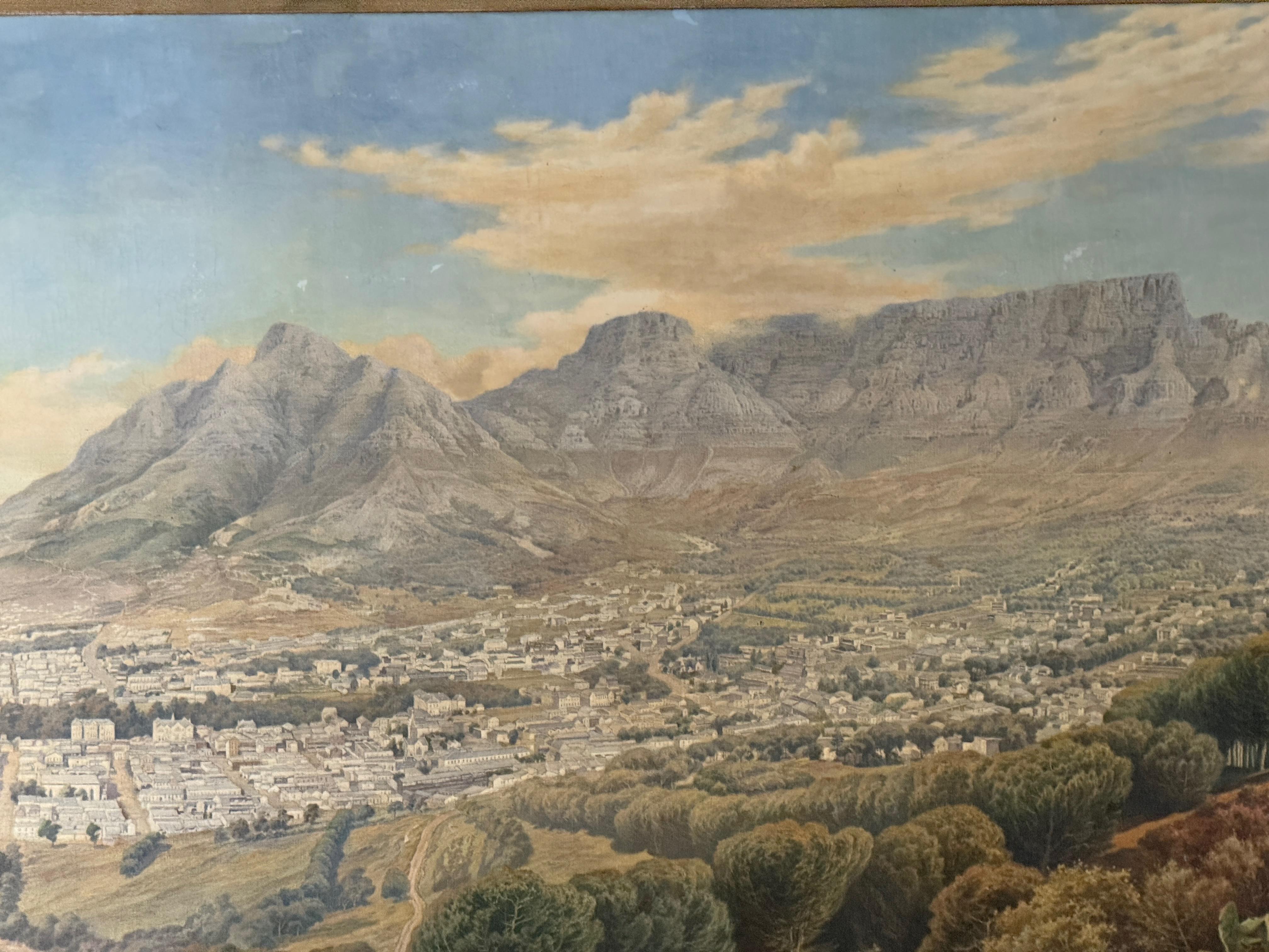John Roland Brown, Panorama von Kapstadt vom Signal Hill aus, um 1910 im Angebot 3