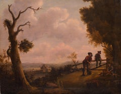 Rural Scene 1850, A view of Concord in the distance from Tilton, NH