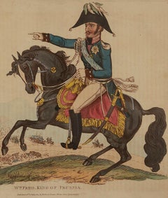 Fred King of Prussia - Original Lithograph by John Romney - 1814