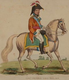 General Lord Hill - Original Lithograph by John Romney - 1814