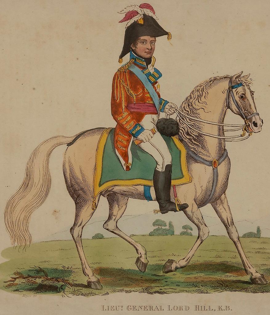 Generale Lord Hill - Litografia originale di John Romney - 1814 in vendita 1