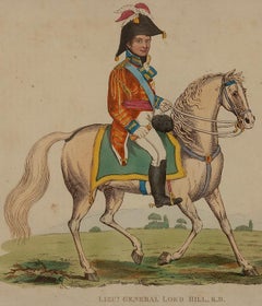 General Lord Hill - Original Lithograph by John Romney - 1814