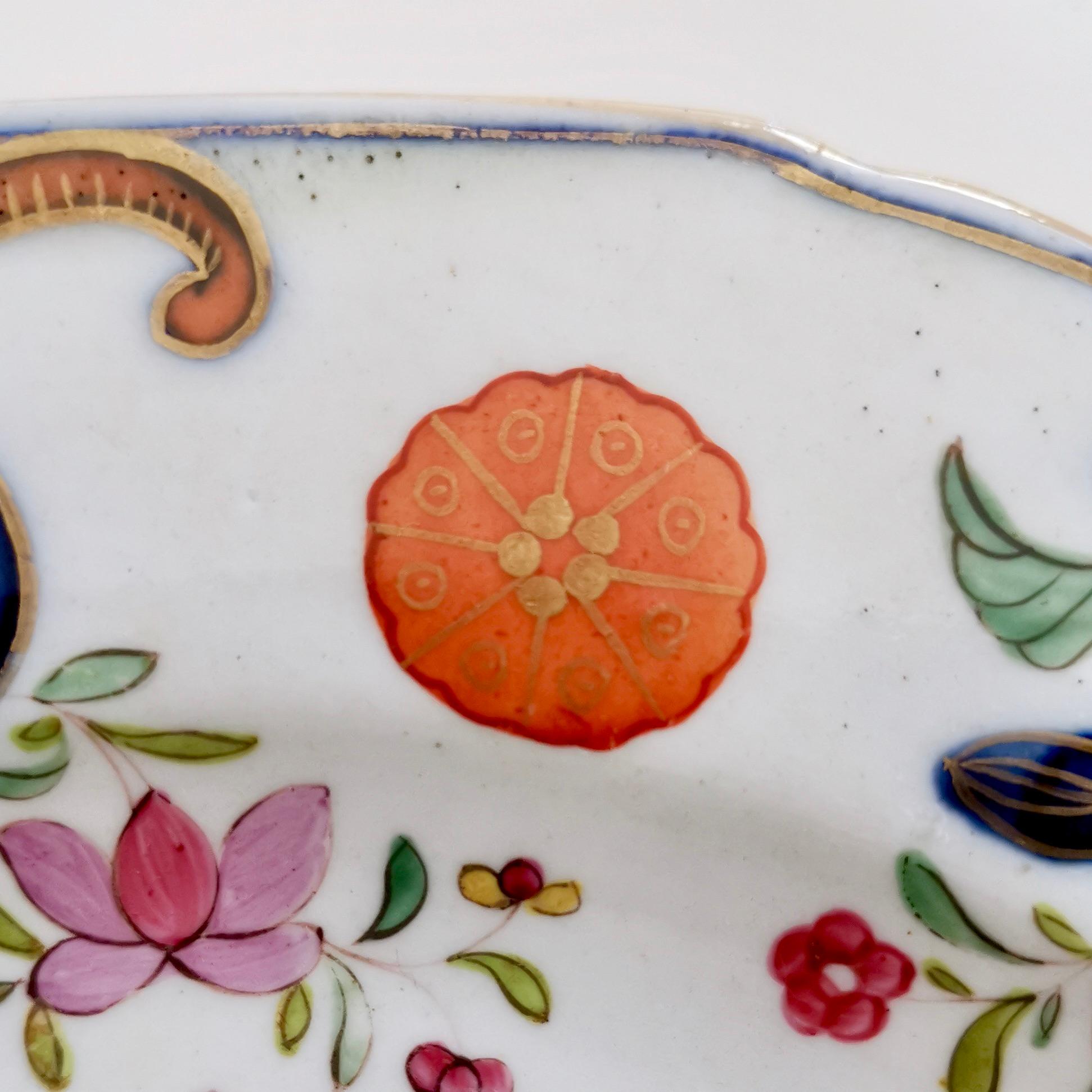 Early 19th Century John Rose Coalport Porcelain Plate, Japanese Kamon, George III, circa 1800