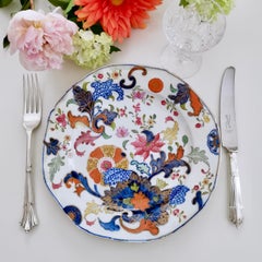 John Rose Coalport Porcelain Plate, Japanese Kamon, George III, circa 1800