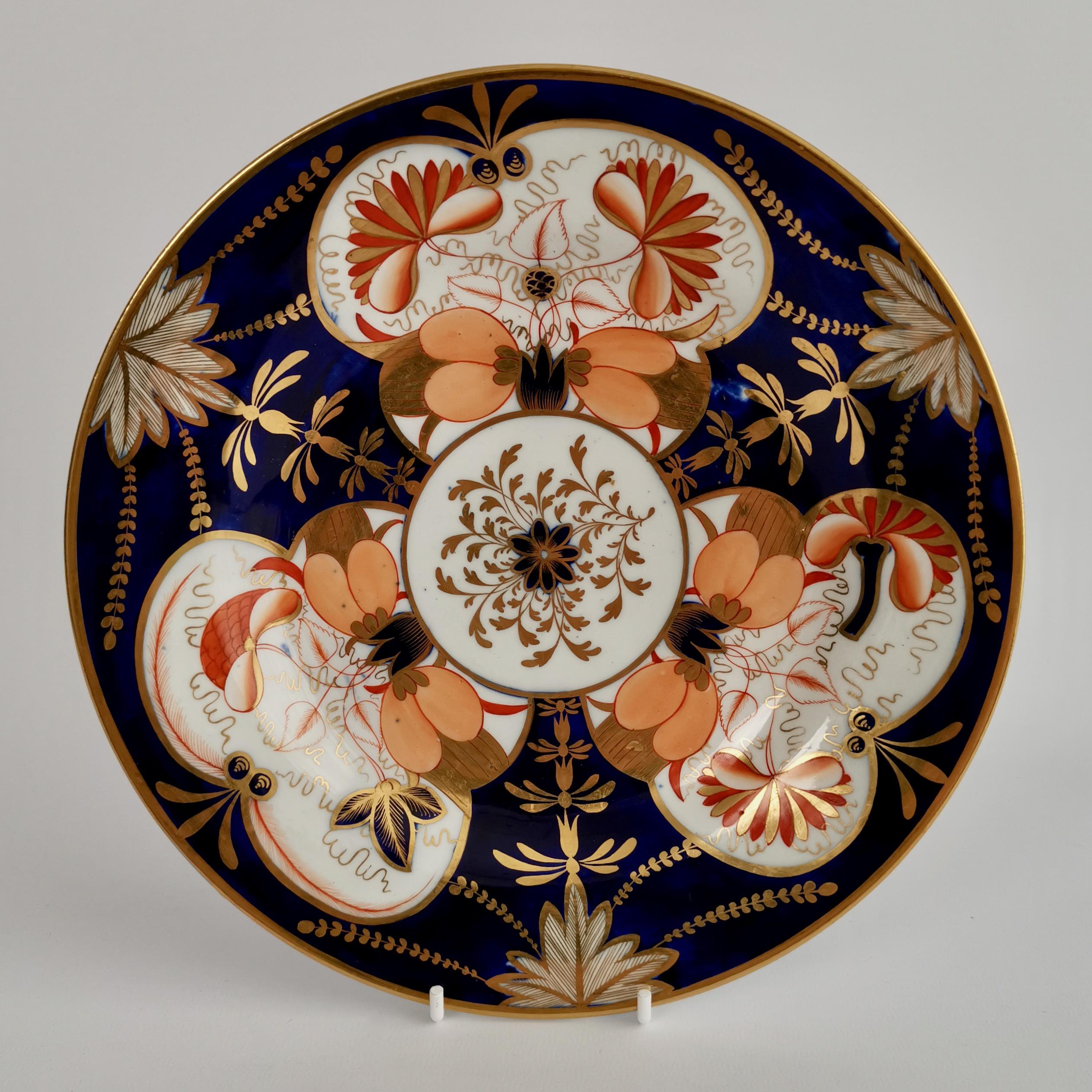 John Rose Coalport Porcelain Tea Service, Regency Imari Patt. 128, circa 1815 11