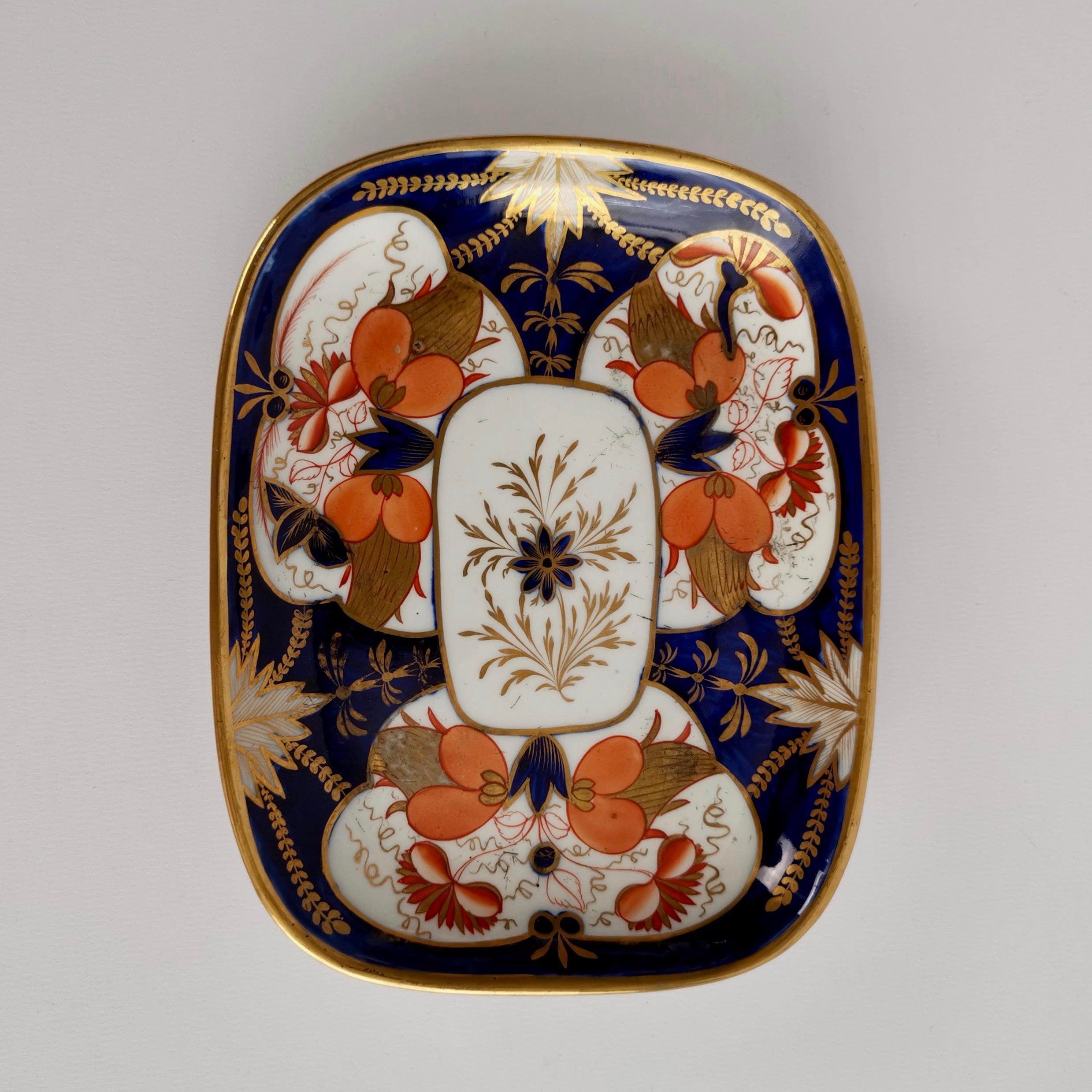 John Rose Coalport Porcelain Tea Service, Regency Imari Patt. 128, circa 1815 In Good Condition In London, GB