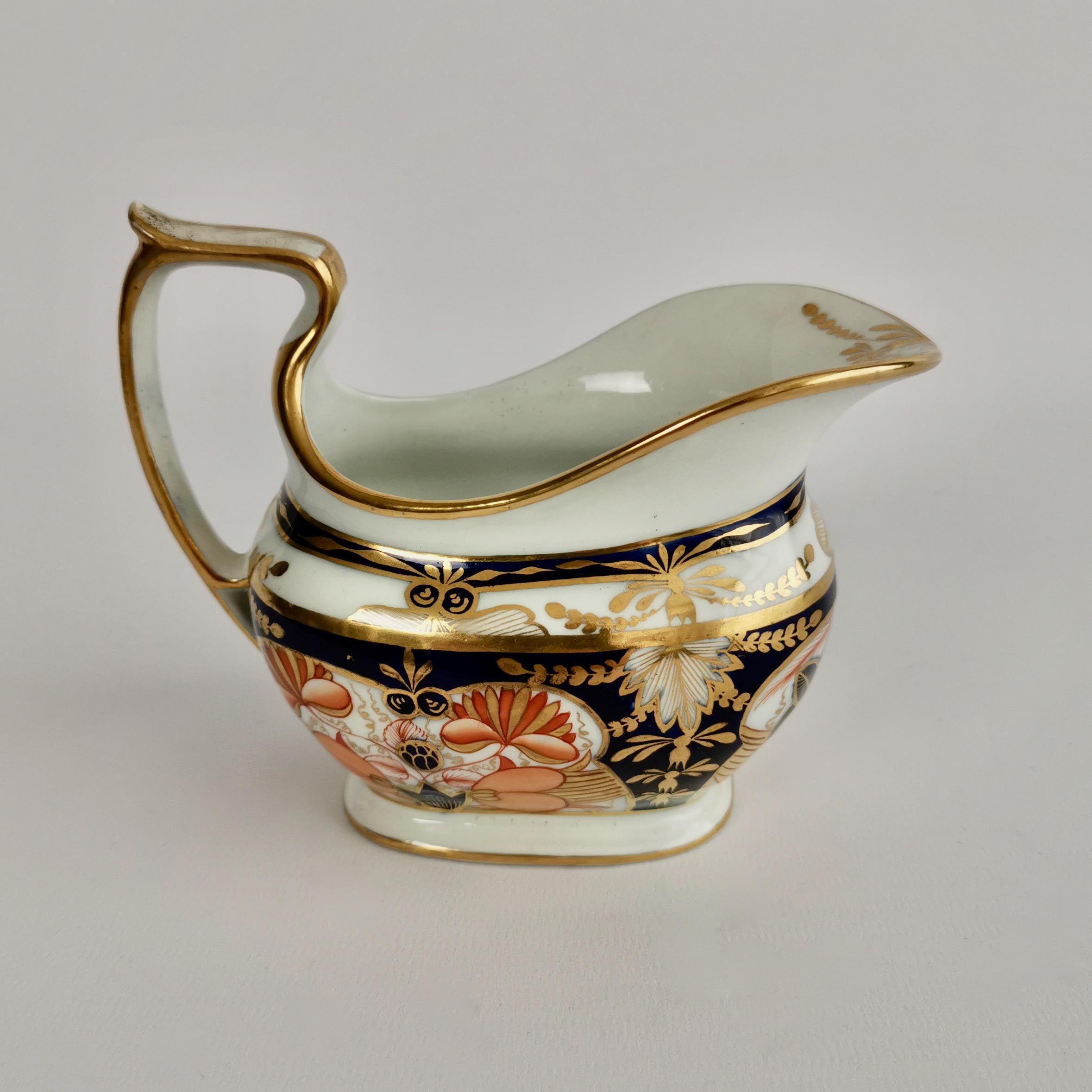 Early 19th Century John Rose Coalport Porcelain Tea Service, Regency Imari Patt. 128, circa 1815