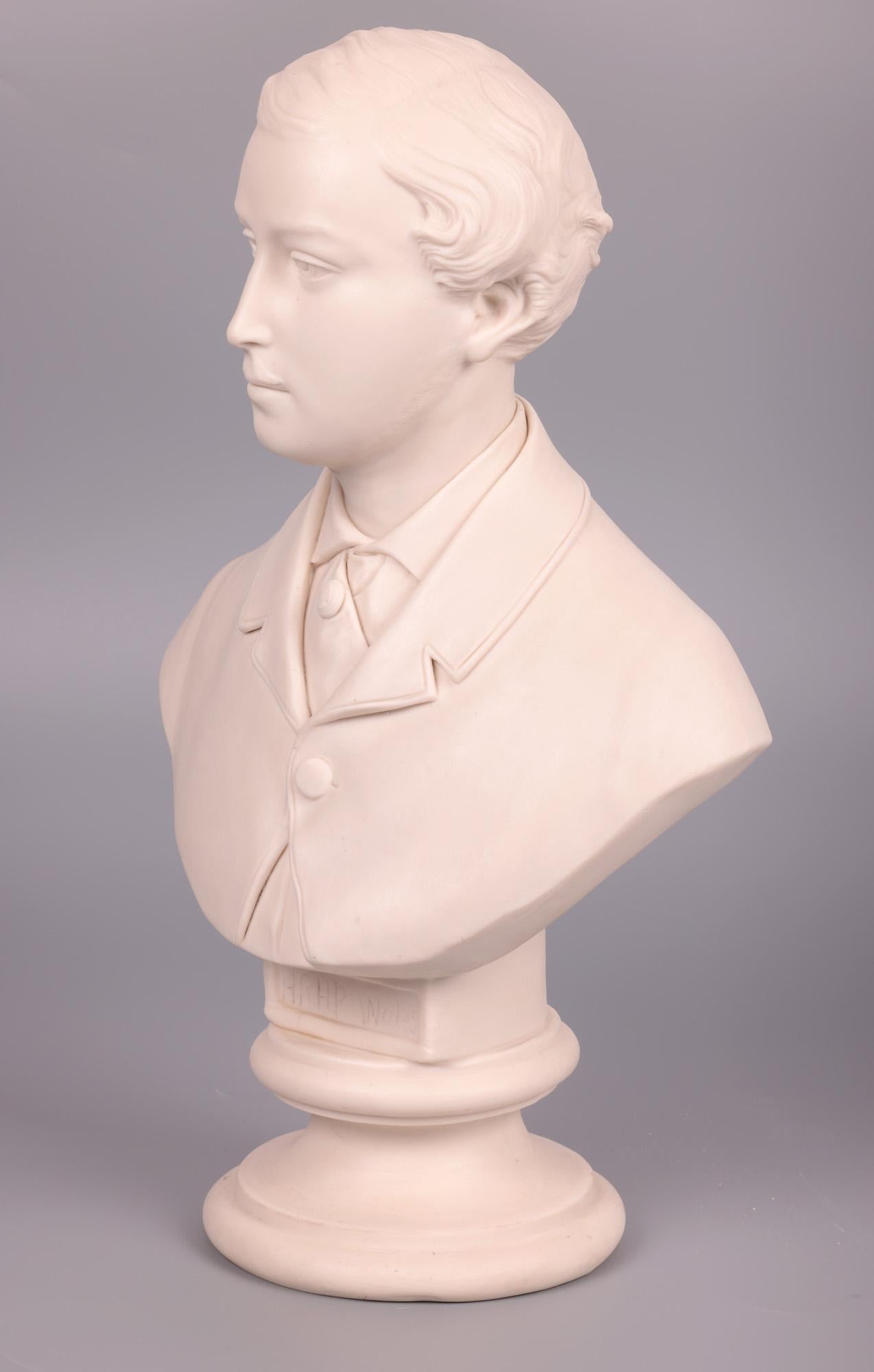 John Rose Coalport Prince of Wales Parian Bust, 1863 For Sale 2