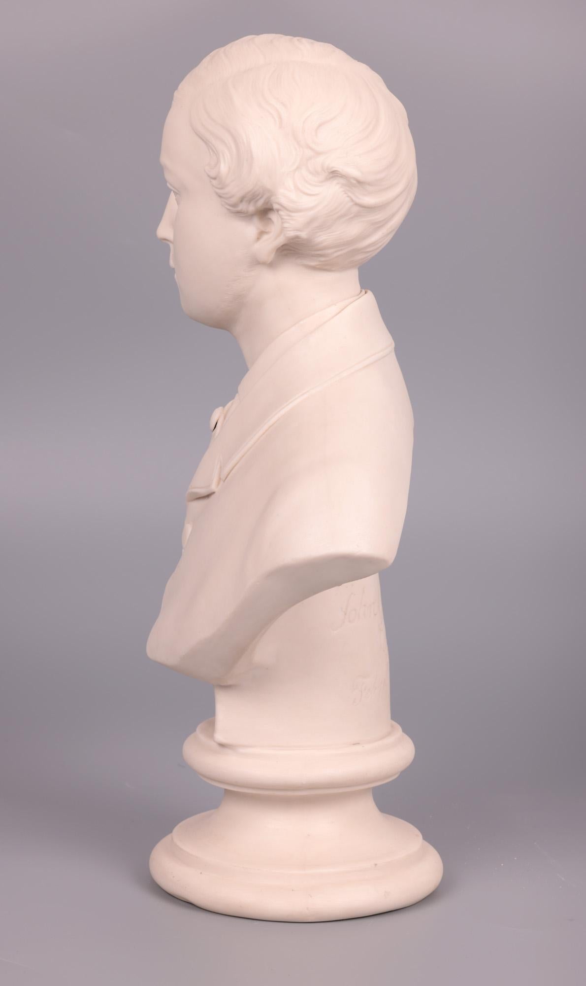 John Rose Coalport Prince of Wales Parian Bust, 1863 For Sale 4
