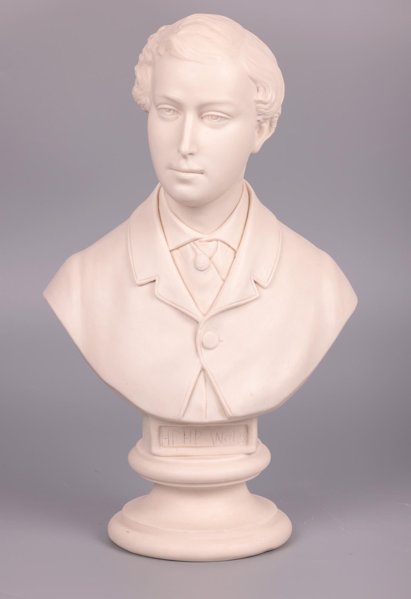 Buste de prince de Galles Parian de John Rose Coalport, 1863 en vente 9