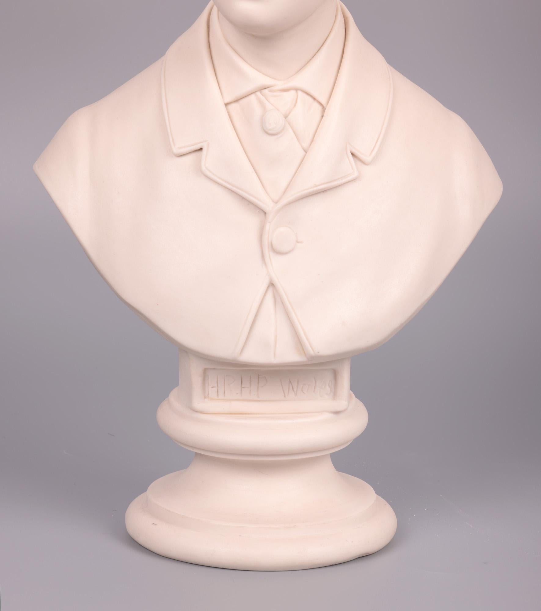 Aesthetic Movement John Rose Coalport Prince of Wales Parian Bust, 1863 For Sale