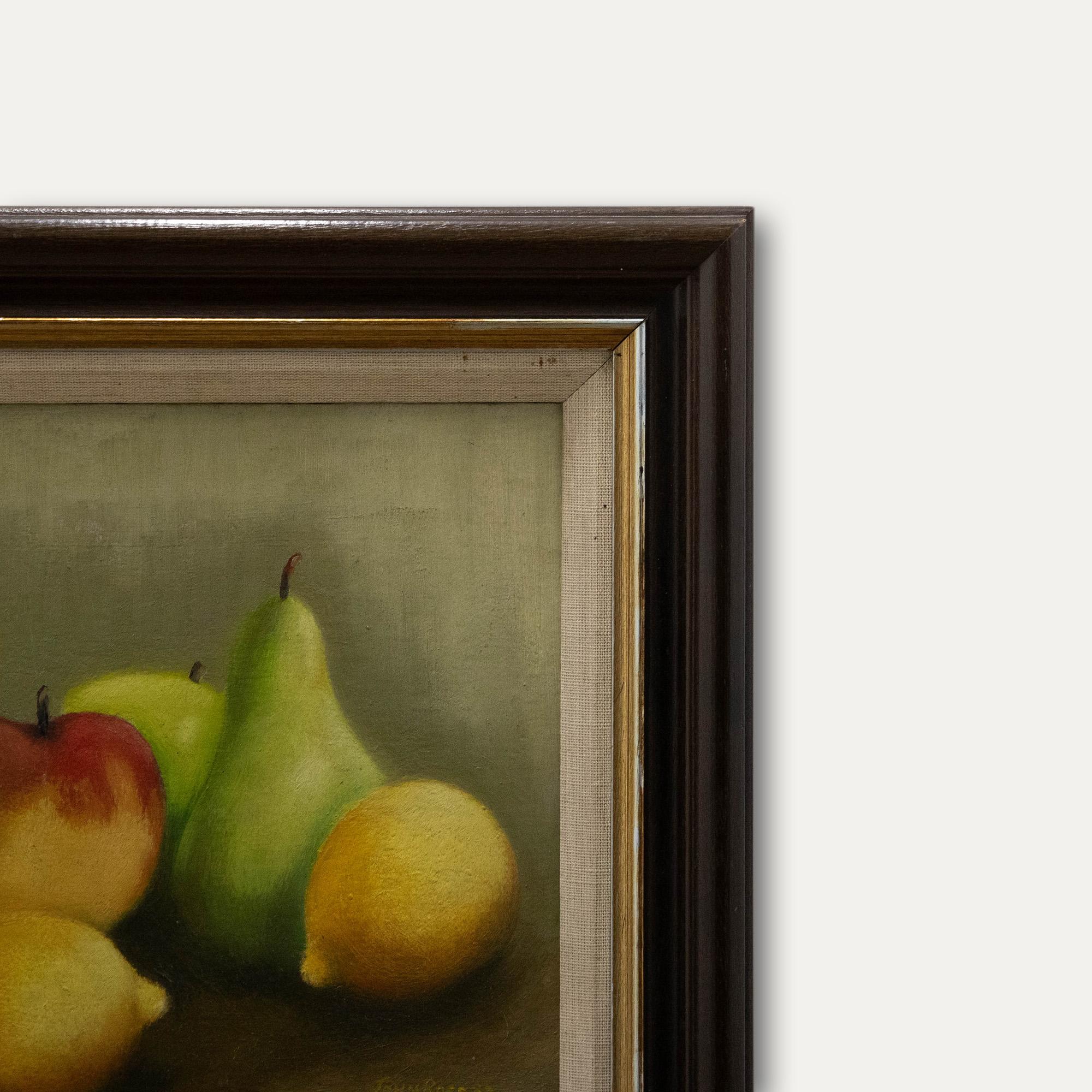 John Ross - Framed Contemporary Oil, Still Life of Fruit For Sale 4