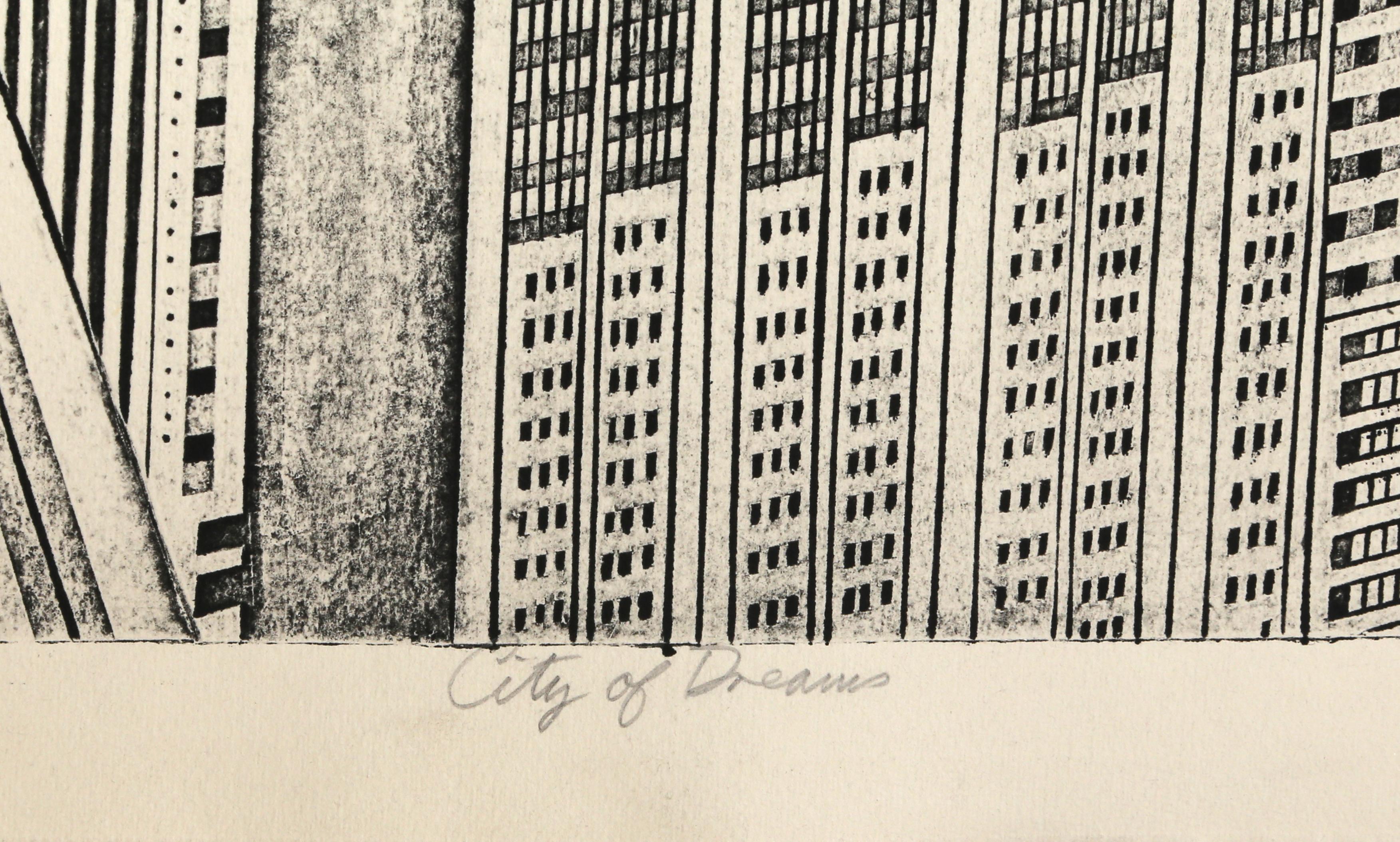 City of Dreams, Etching by John Ross For Sale 1