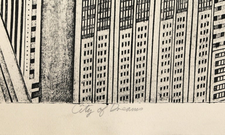 Artist: John Ross
Title: City of Dreams
Medium: Collagraph, signed, numbered, and titled in pencil 
Edition: AP
Size: 38.5 x 27.5 in. (97.79 x 69.85 cm)