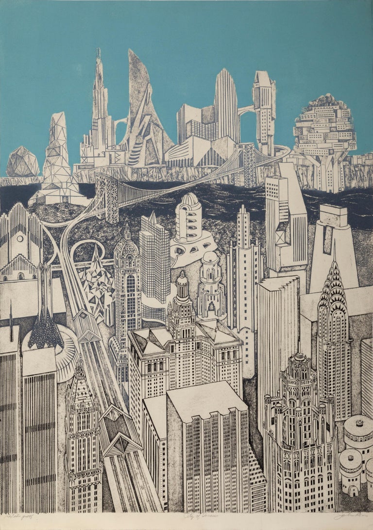 John Ross Landscape Print - City of Dreams