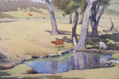 John Roy Eldershaw (1892-1973) Australian watercolour NEW SOUTH WALES TAZMANIA