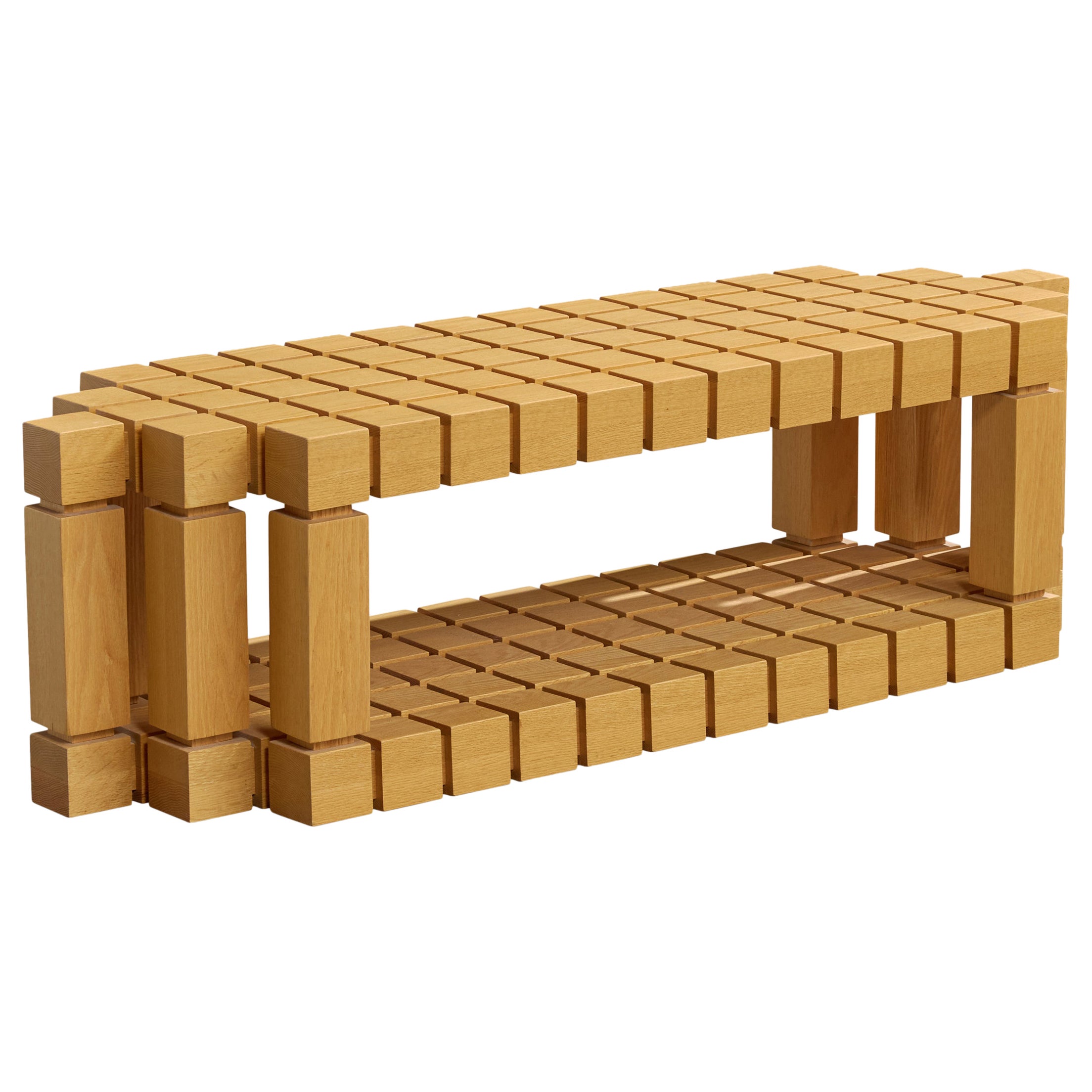 John Rubinstein, Coffee Table, Wood, USA, 1990s For Sale