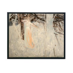 Gaia, Oil on Canvas Painting, Art Nouveau, Framed, 16x24 in, 2010+