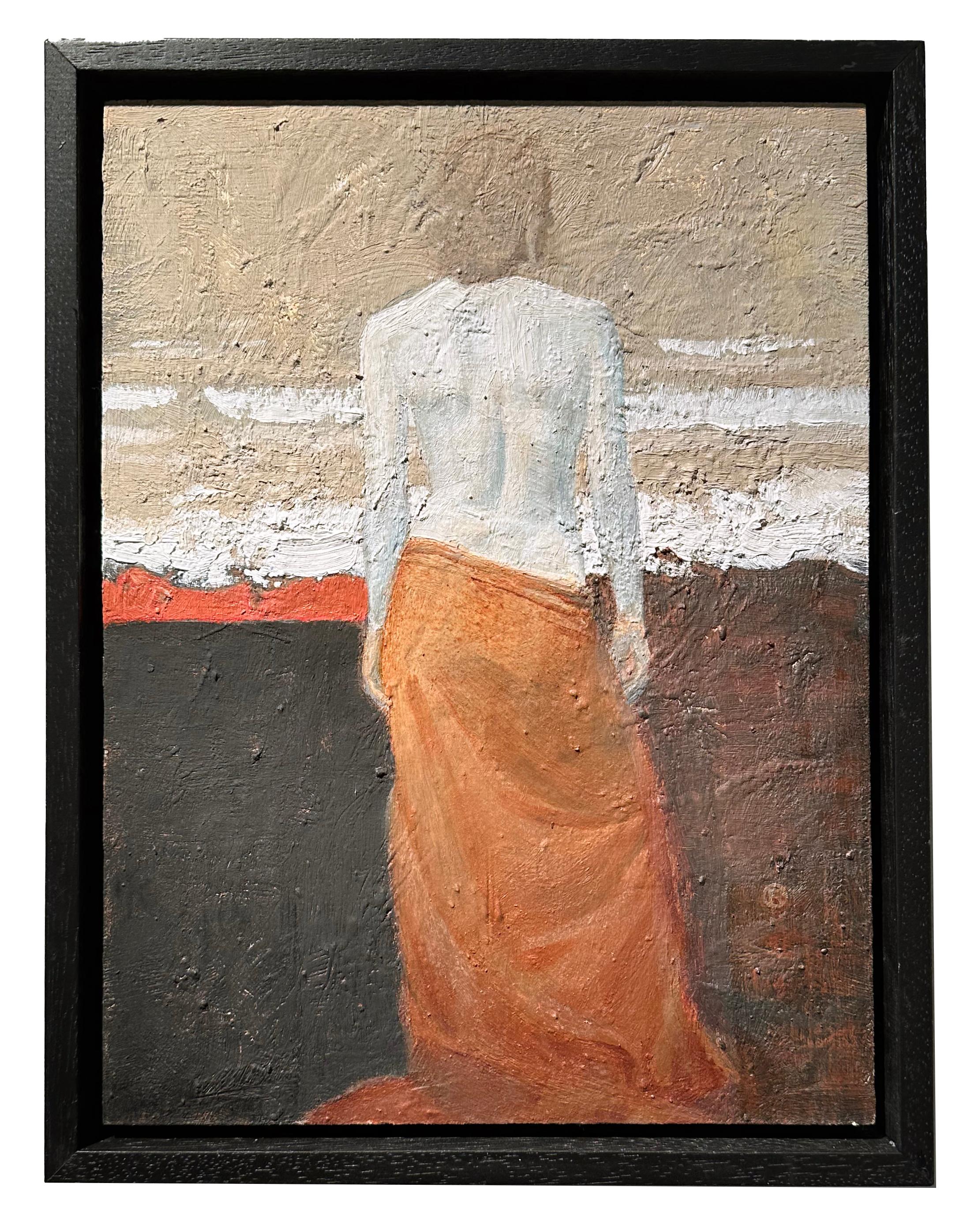 John rush Figurative Painting - Kalypso Remembering Odysseus - Love Story Based on Greek Mythology, Oil on Panel