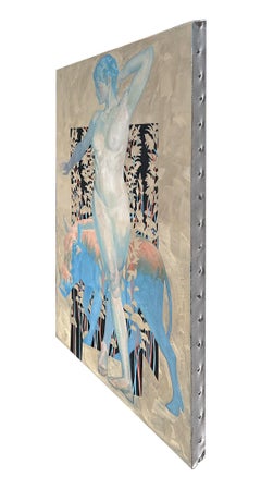 Kirke mit Schweinen, ätherisches Ölgemälde, 36 x 24 Zoll, 2024