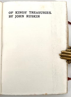 John Ruskin, DEI TESORI DEL RE