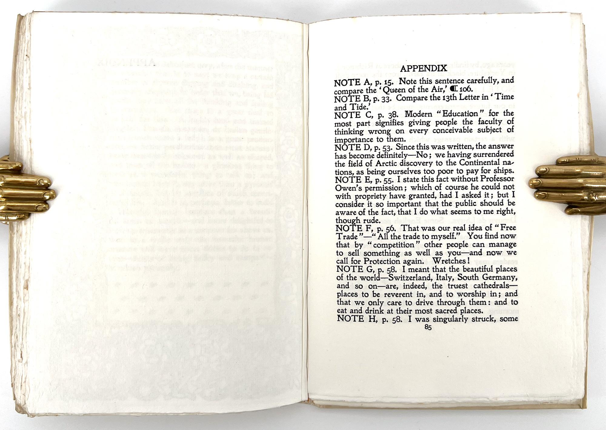 20th Century John Ruskin, OF KING'S TREASURIES For Sale