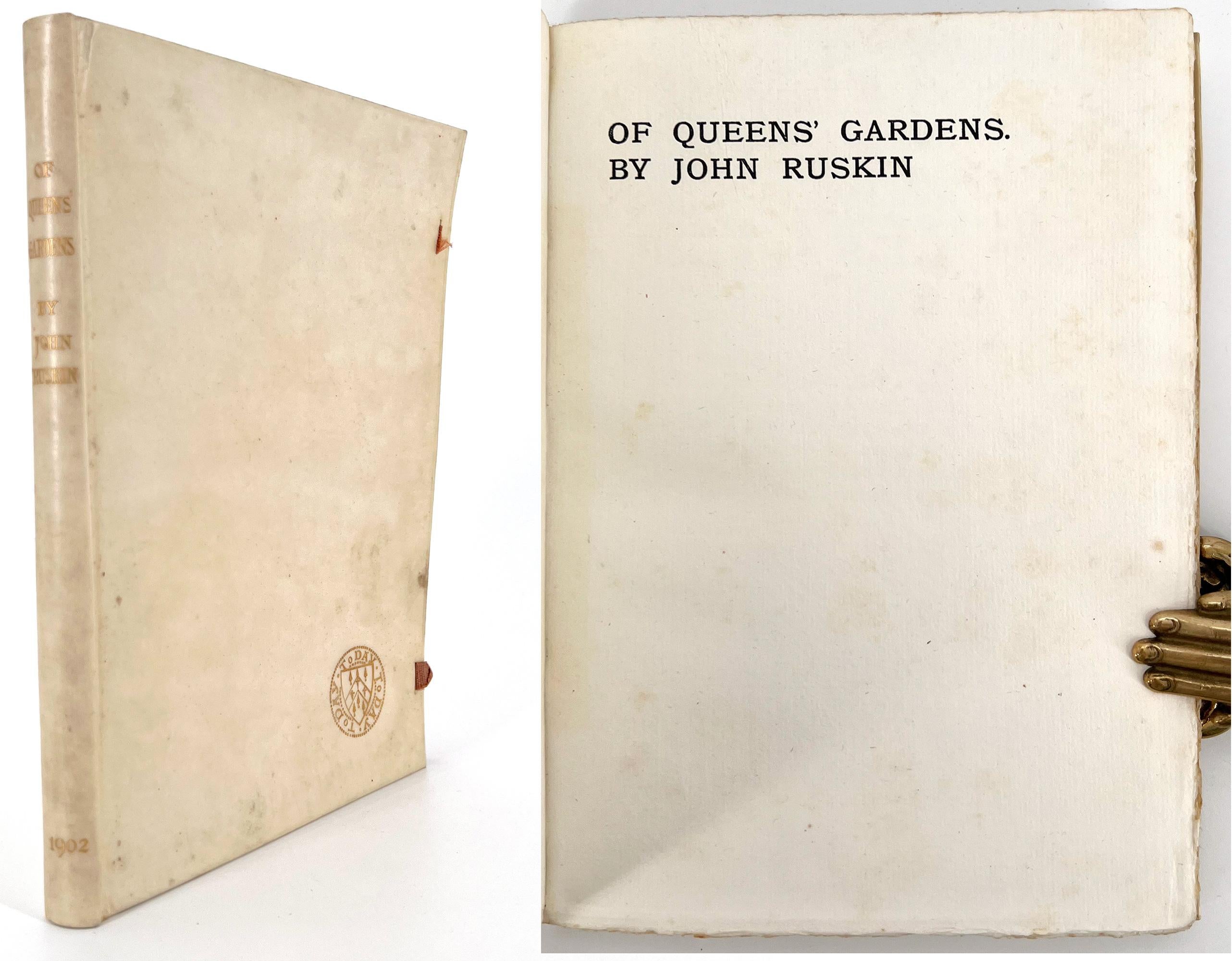 English John Ruskin, OF QUEENS' GARDENS For Sale