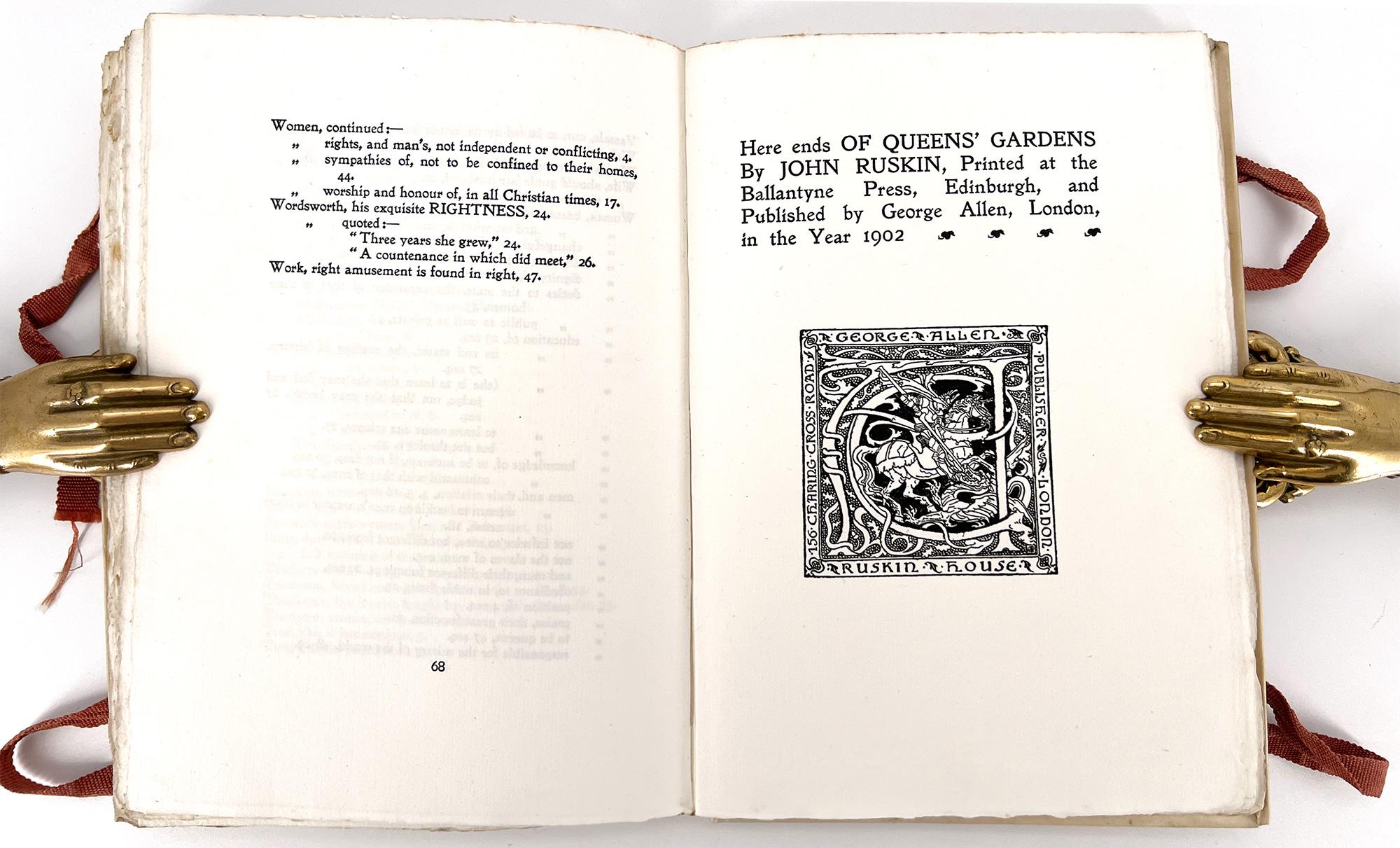 XX secolo John Ruskin, DEI GIARDINI DELLE QUEENS in vendita