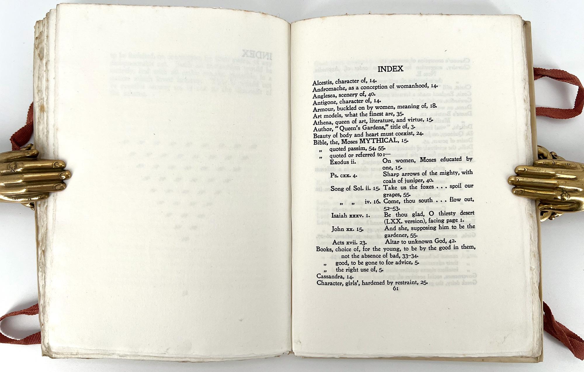 Pelle John Ruskin, DEI GIARDINI DELLE QUEENS in vendita