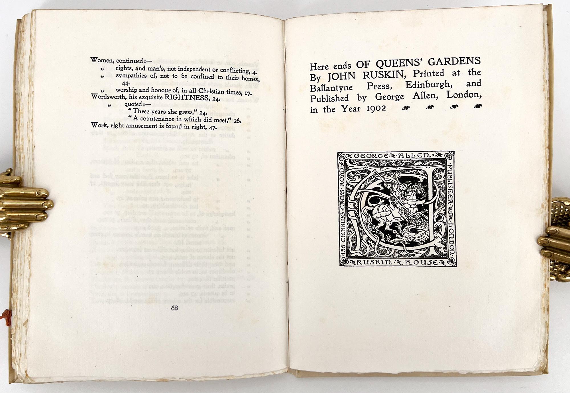 John Ruskin, OF QUEENS' GARDENS For Sale 1