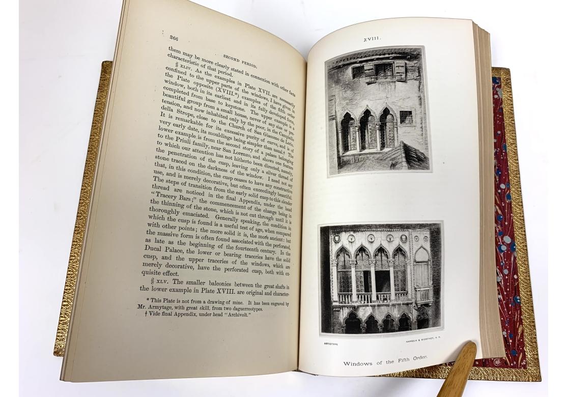 John Ruskin, The Stones Of Venice, Vols. I+I, 1880 en vente 10