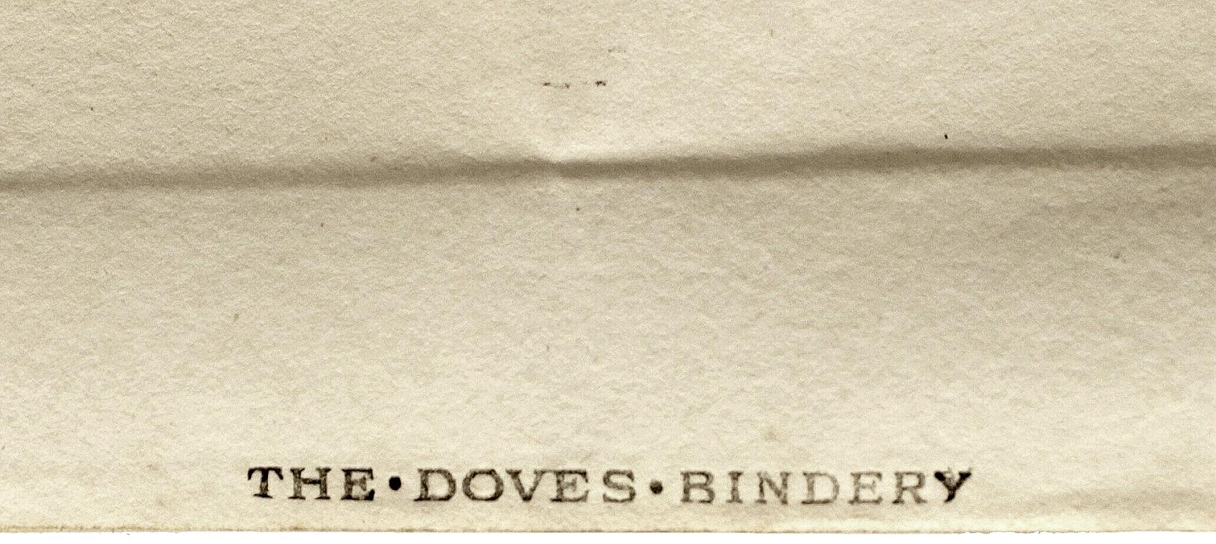 John RUSKIN - Bis hierher und nicht weiter - THE DOVES PRESS - 1907 - JOHN DRINKWATER'S COPY im Zustand „Gut“ im Angebot in Hillsborough, NJ