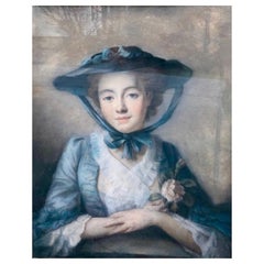 John Russell 1745-1806 Ritratto a pastello di  "Miss Felicity Page"