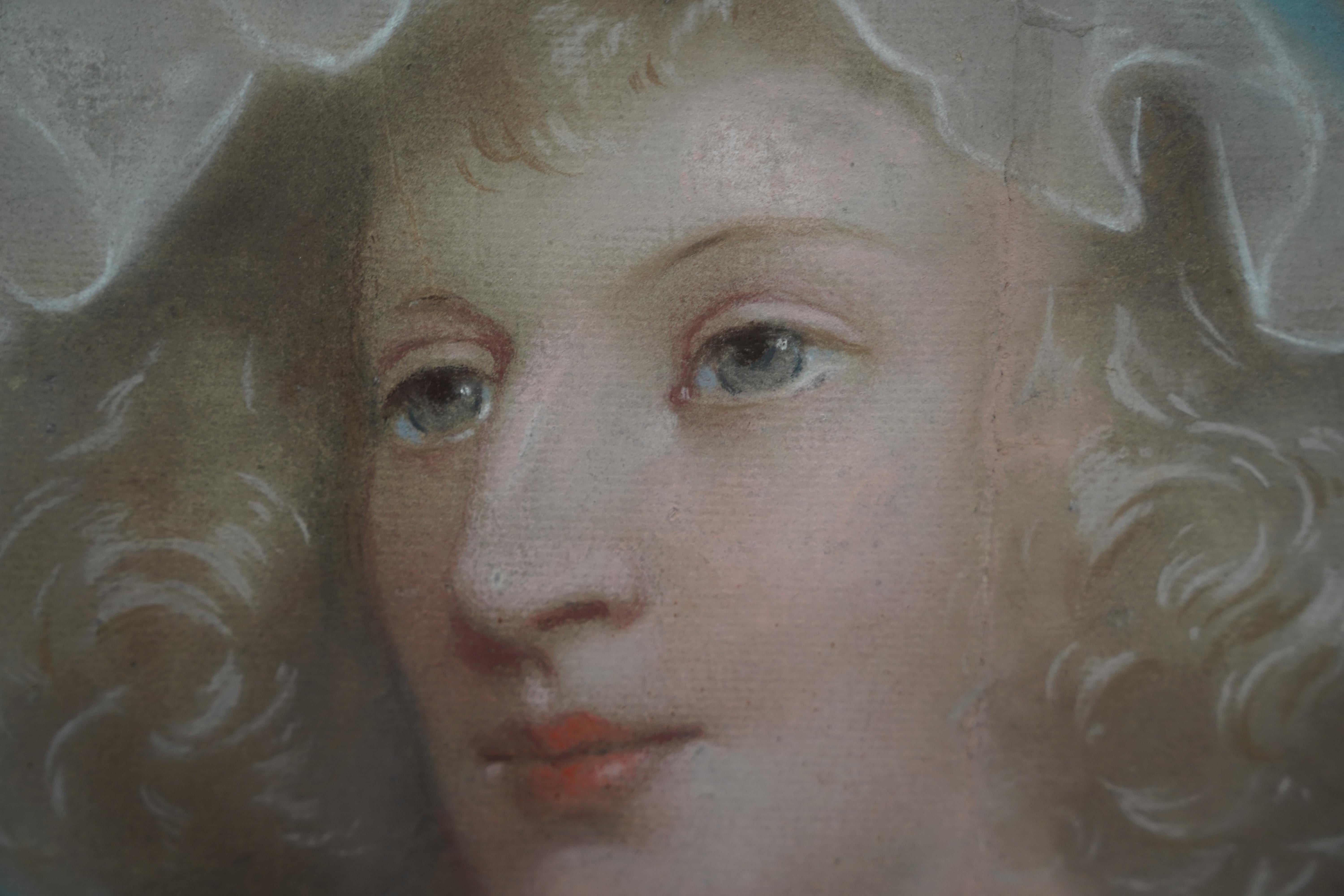 Porträt einer Dame in Mob Cap - Britisches Ölgemälde eines alten Meisters aus dem 18. Jahrhundert im Angebot 1