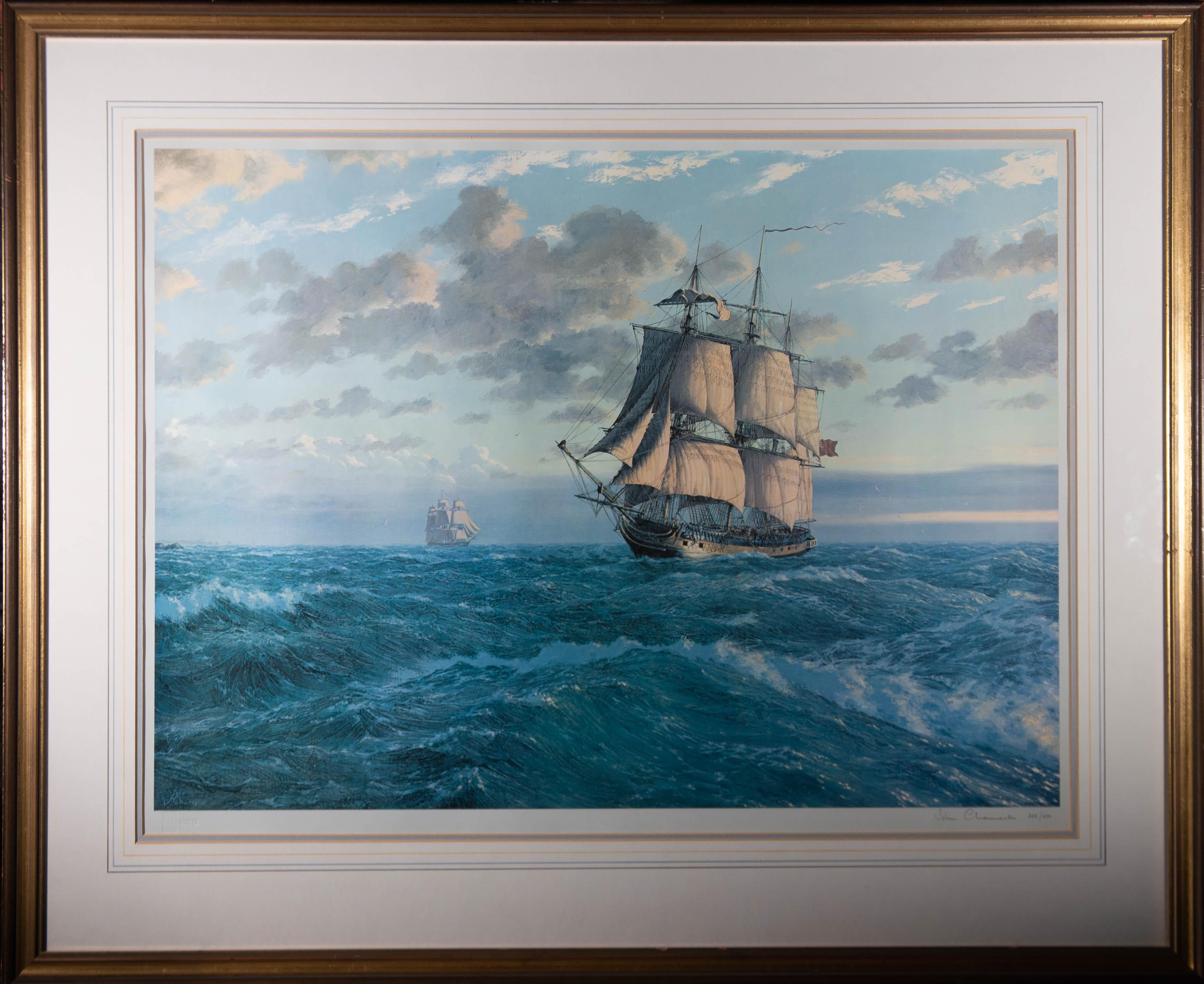 John Russell Chancellor Figurative Print - John Chancellor (1925-1984) - 1975 Signed Digital Print, Merchant Navy Vessel