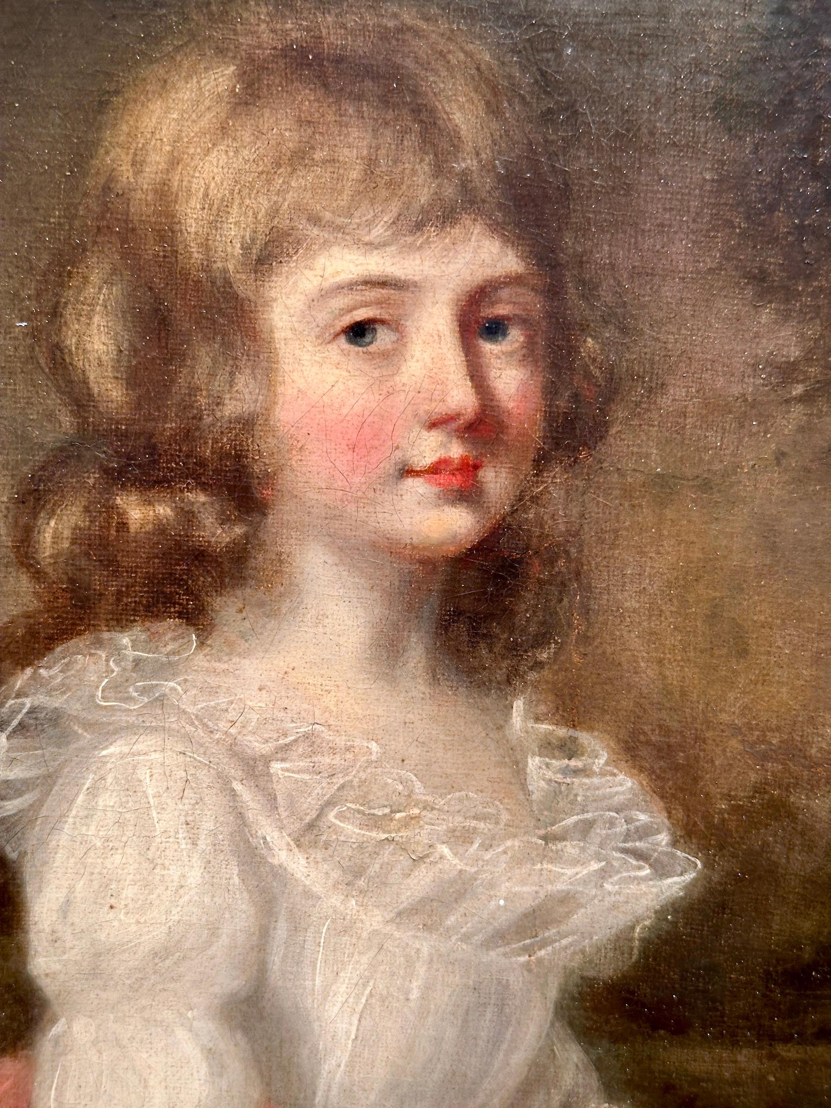 Portrait of a young British Girl, in her white dress with Pink Sash.

Choosing to acquire an 18th-century portrait of a young girl by English artist John Russell is an opportunity to own a captivating piece of historical portraiture that captures