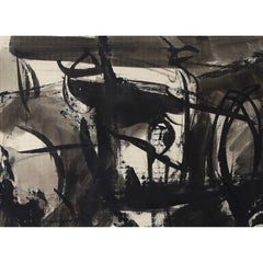 1950s Abstract Expressionist painting by John Saccaro
