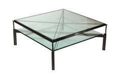 John Saladino Cocktailtisch, Metall & Glas, Modernes Design, USA, 2018