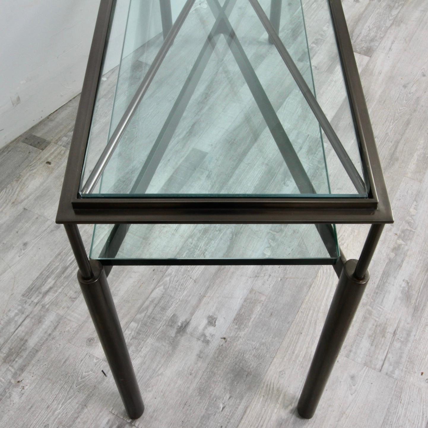 Modern John Saladino Facade Collection Console Table Circa 80s