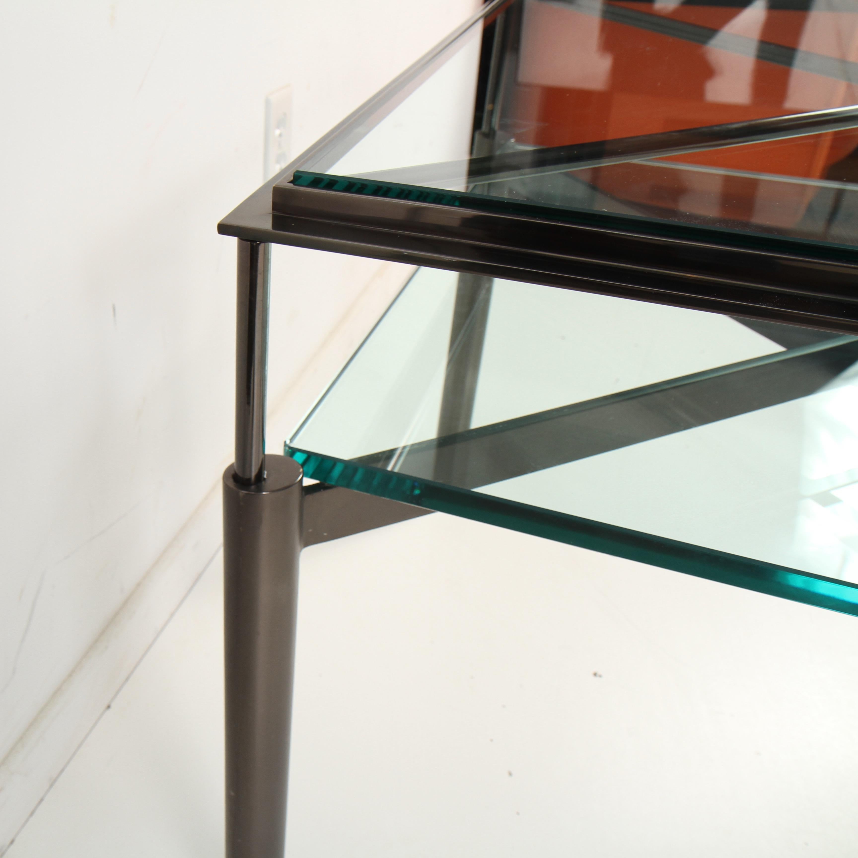 Glass John Saladino Facade Collection for Baker Lamp Table